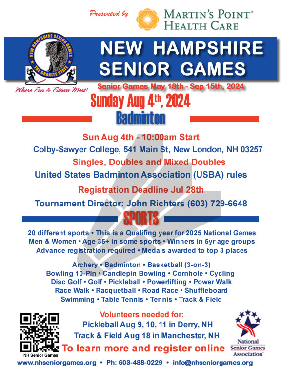 Experience the Excitement of NH Senior Games Badminton