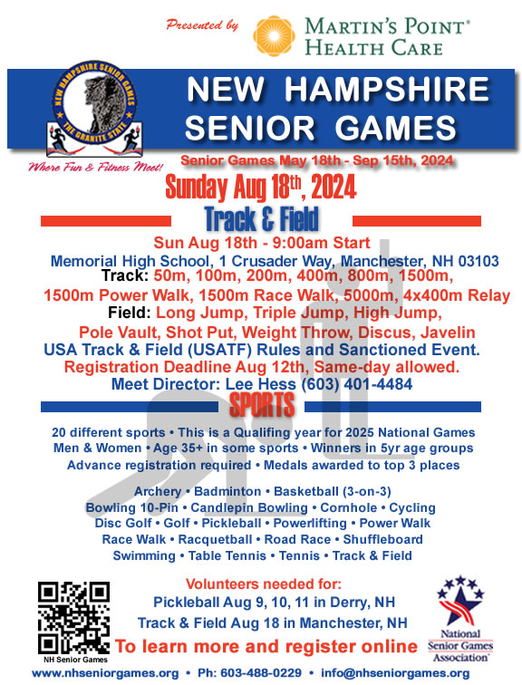 NH Senior Games Track and Field