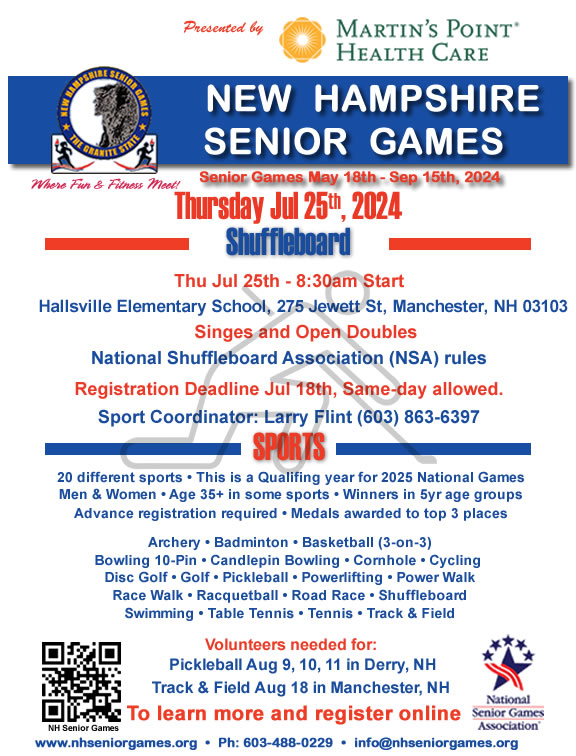 Shuffleboard NH Senior Games